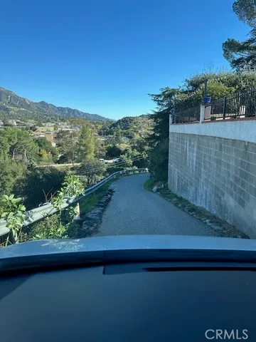 a view of a lake with a mountain in the background