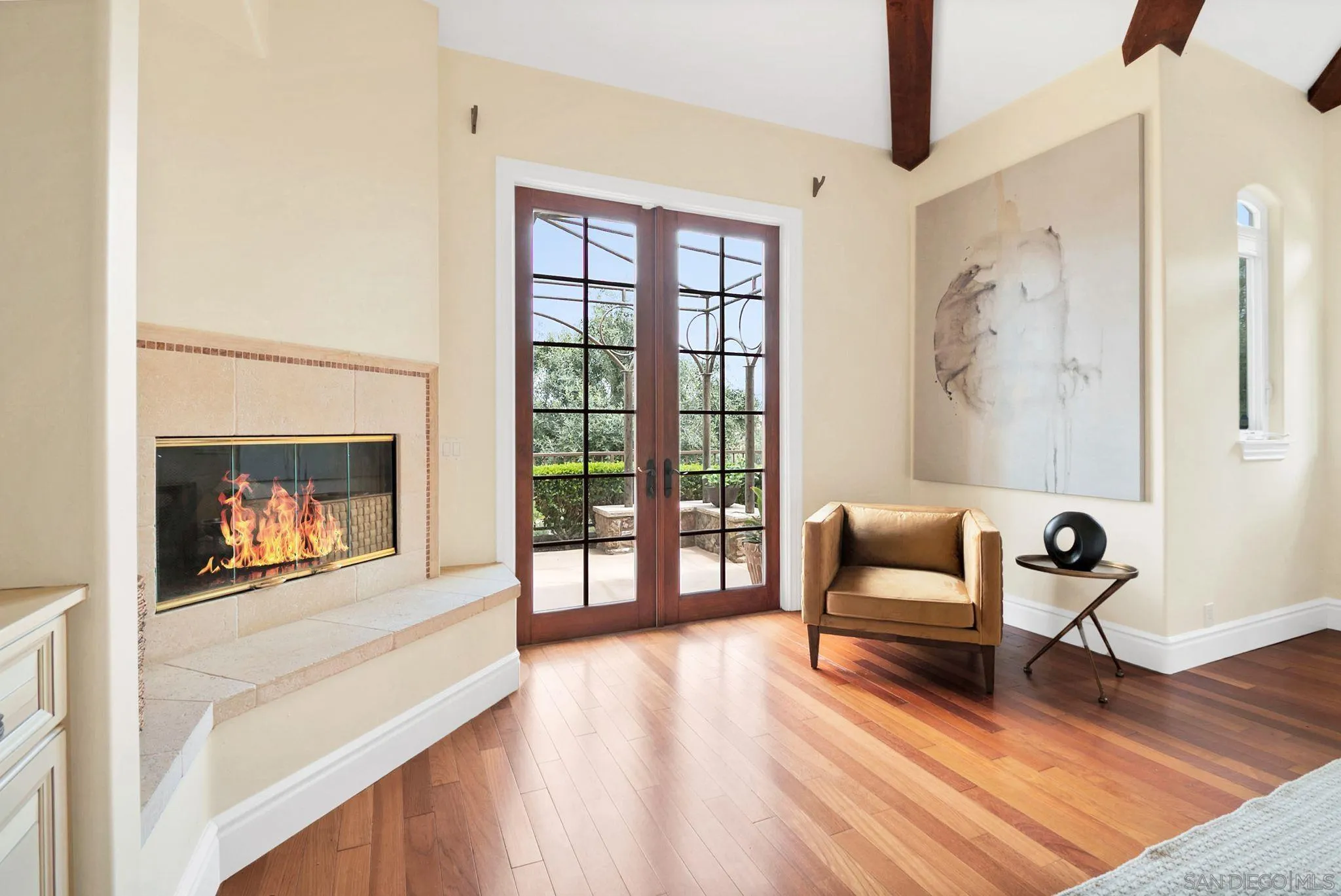 12920 Glen Circle Road Poway, CA 92064 - Photo 35 of 69 a living room with furniture and a fireplace