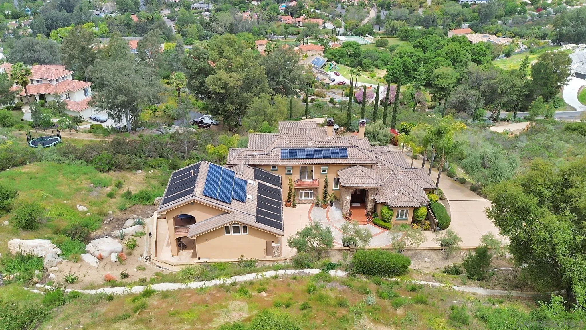 12920 Glen Circle Road Poway, CA 92064 - Photo 62 of 69 an aerial view of a house