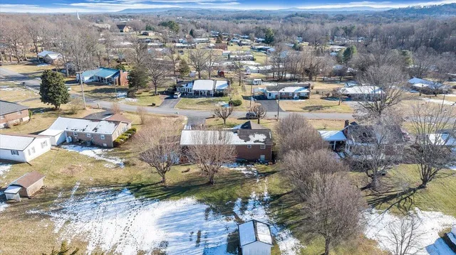 an aerial view of a city