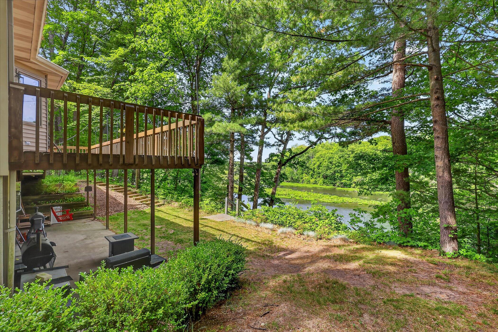 1286 Bridge Road Allegan, MI 49010 - Photo 5 of 51 Deck and Stairs to Water