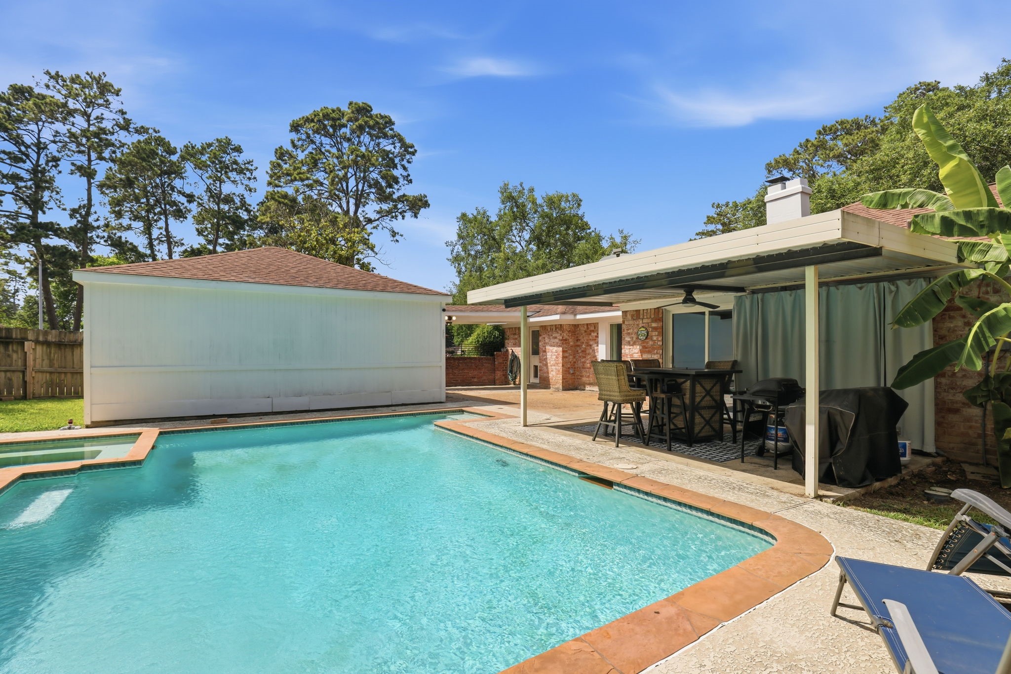 25415 Friar Lake Lane Spring, TX 77373 - Photo 25 of 29 Private Backyard Oasis Designed for Entertaining
