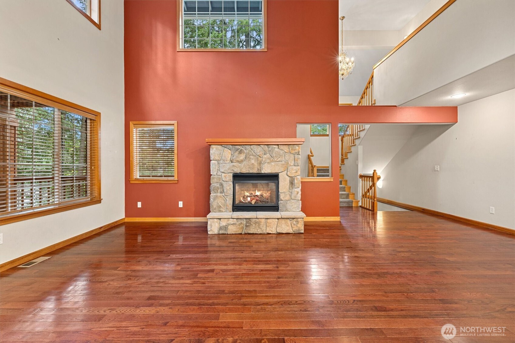 28 Grand View Lane Bellingham, WA 98229 - Photo 5 of 33 a view of an empty room with window and fireplace
