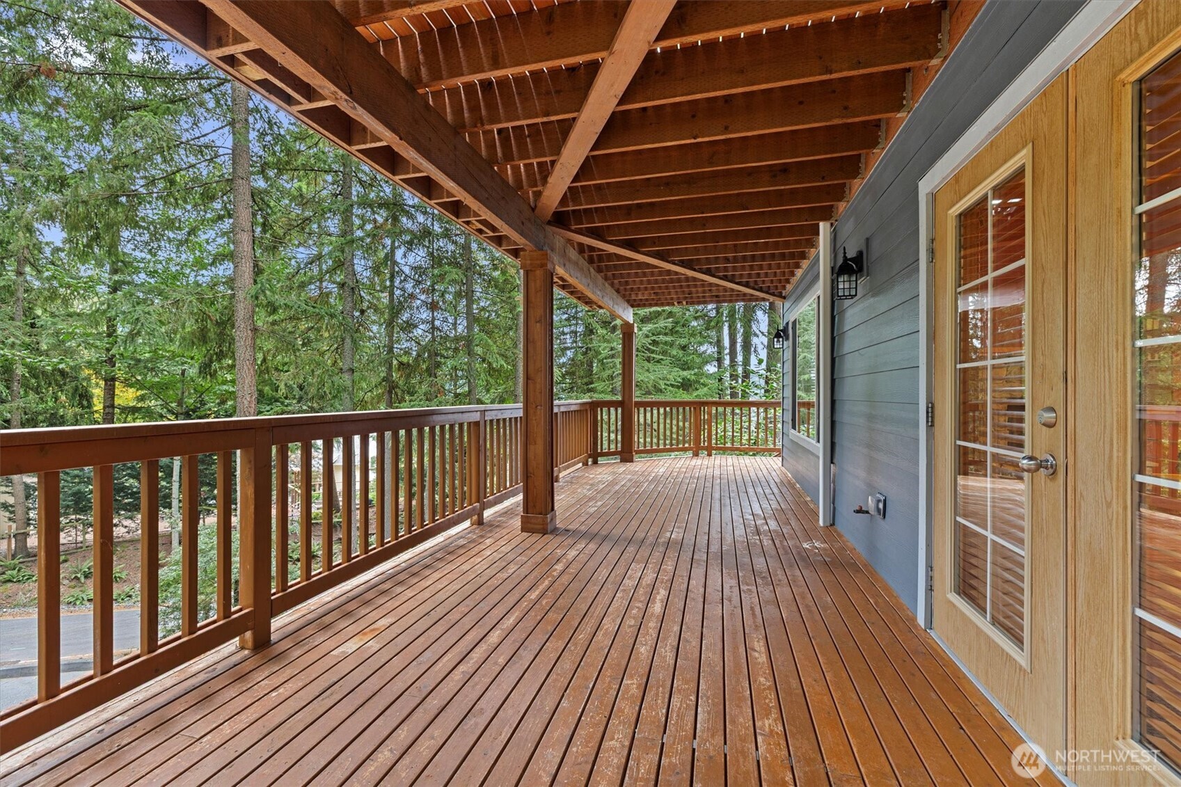 28 Grand View Lane Bellingham, WA 98229 - Photo 10 of 33 a view of backyard with a deck and wooden floor