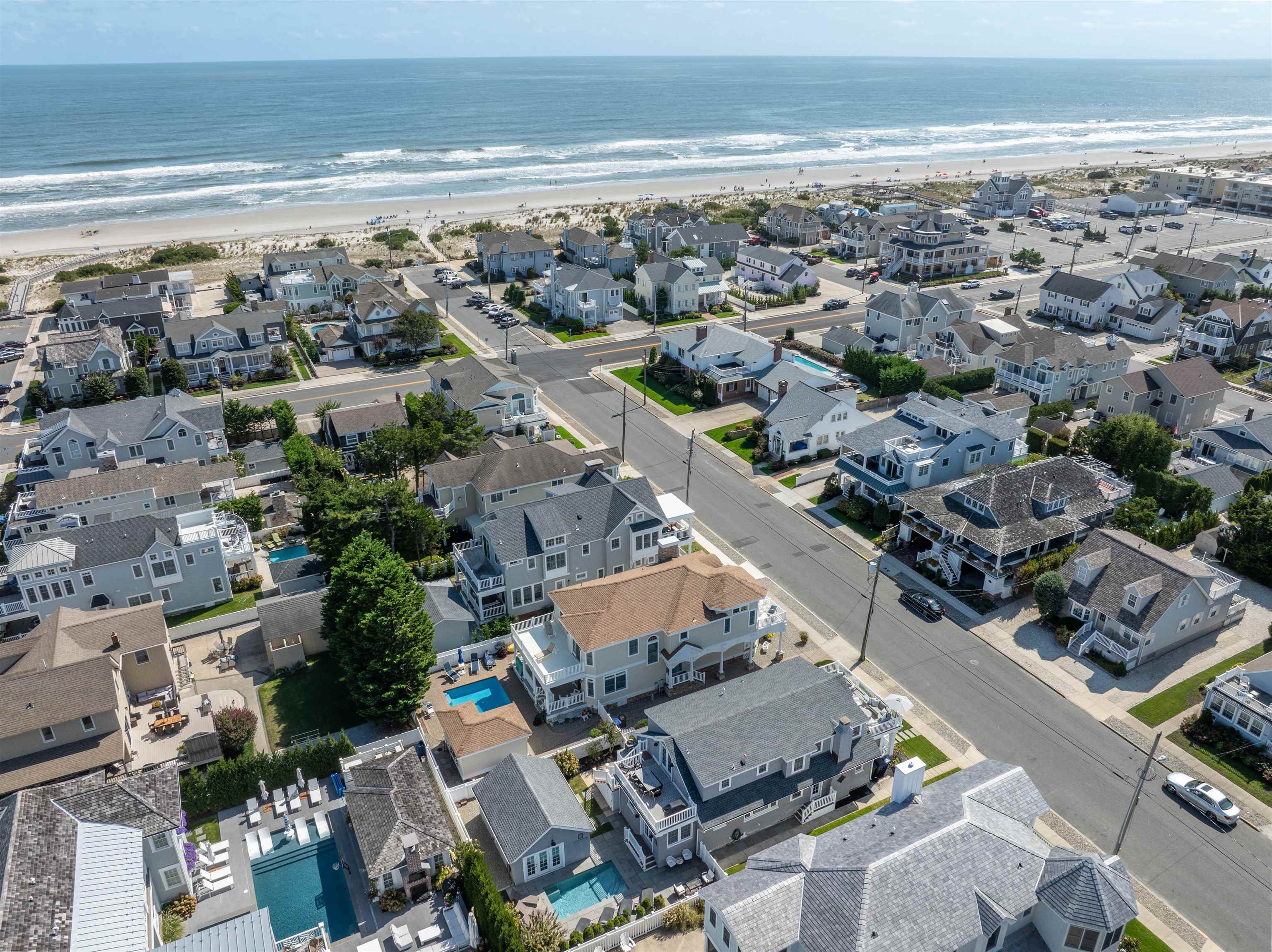 164 93rd Street Stone Harbor, NJ 08247 - Photo 43 of 47 an aerial view of a house with a ocean view