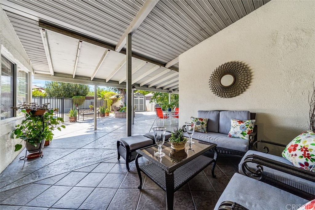 19454 Stagg Street Reseda, CA 91335 - Photo 22 of 39 Covered patio w/ stamped concrete