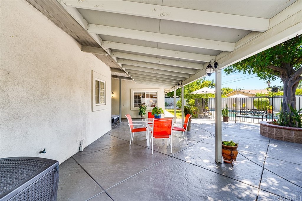 19454 Stagg Street Reseda, CA 91335 - Photo 24 of 39 Covered patio w/ stamped concrete
