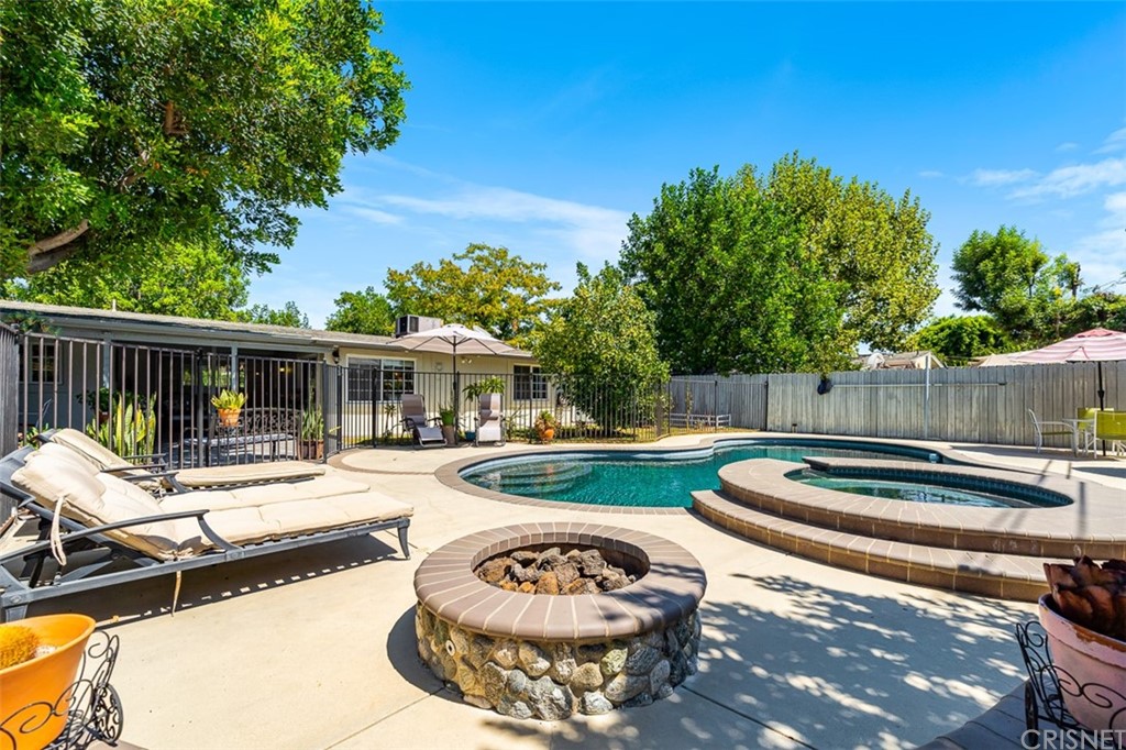 19454 Stagg Street Reseda, CA 91335 - Photo 30 of 39 Heated Pool/Jacuzzi and Gas Firepit