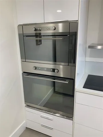 a close view of washer and dryer