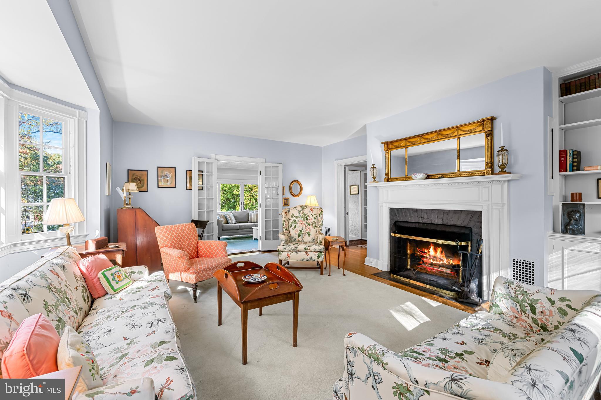308 Northfield Place Baltimore, MD 21210 - Photo 7 of 41 a living room with furniture and a fireplace