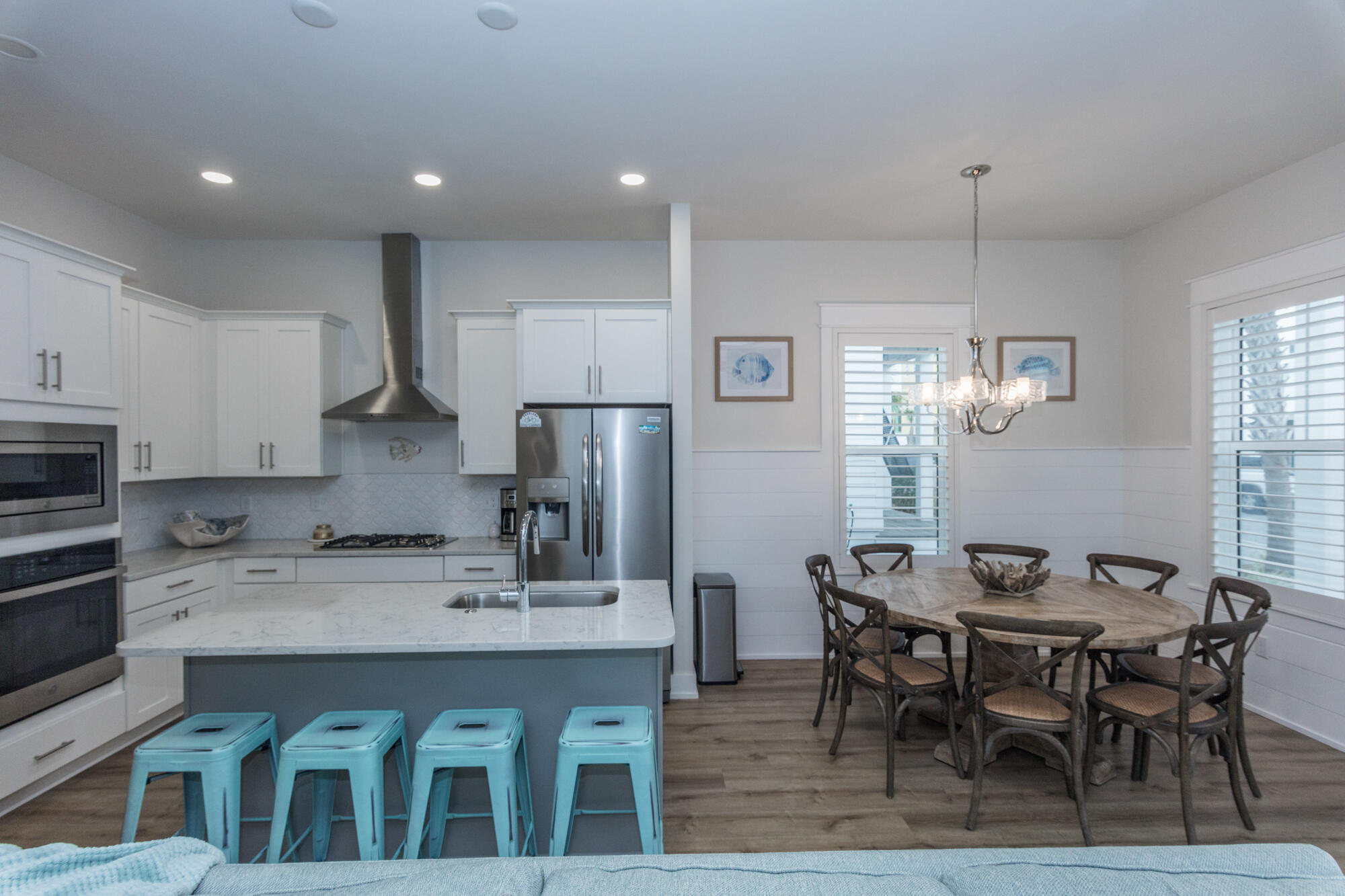 68 Beach View Drive Inlet Beach, FL 32461 - Photo 28 of 78 a view of a dining room with furniture and wooden floor