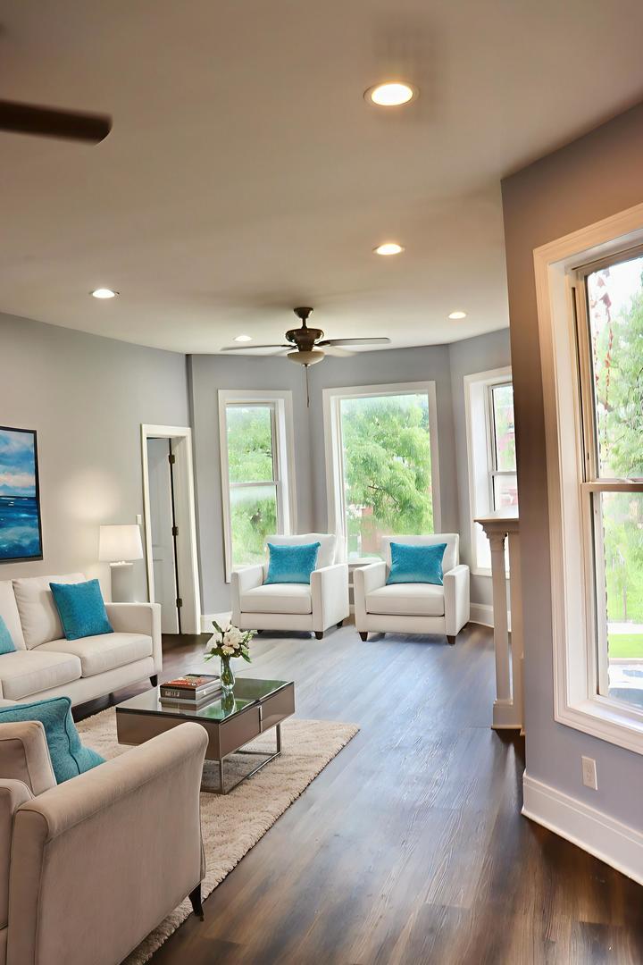 5718 South Sangamon Street, Unit 2 Chicago, IL 60621 - Photo 10 of 35 a living room with furniture and a large window