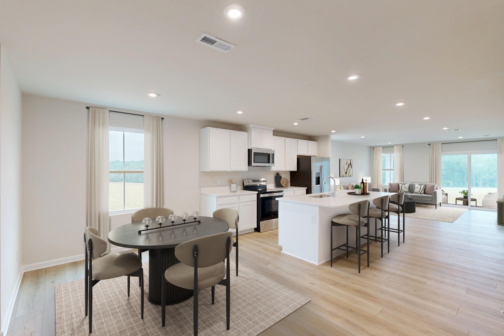 1910 Red Fox Ridge Madison, TN 37115 - Photo 2 of 14 a view of a dining room with furniture and wooden floor