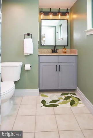 a balcony with a couch