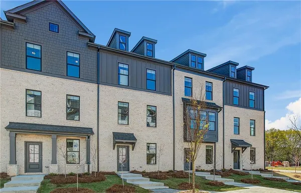 a front view of a building