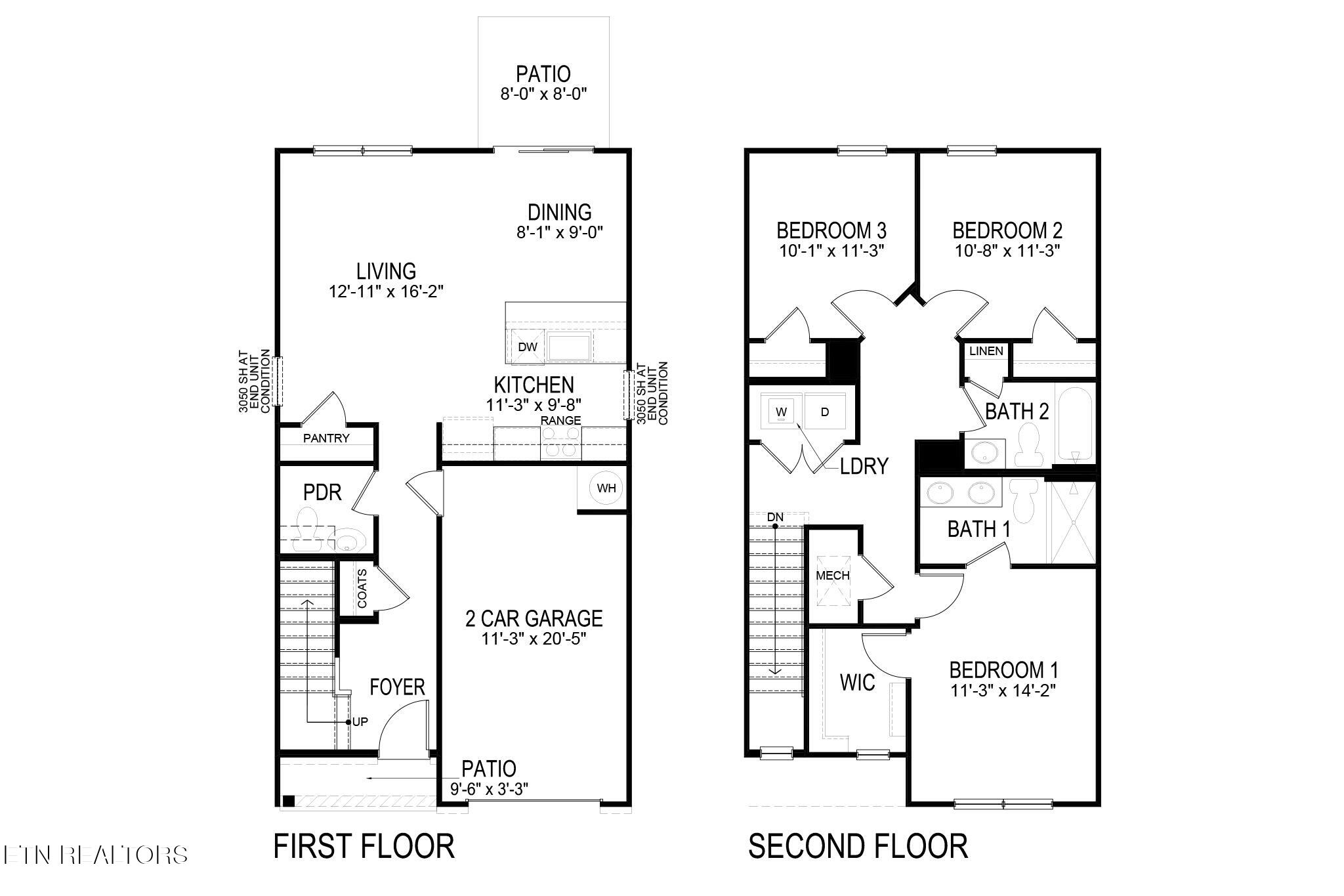 231 Jace Way Kodak, TN 37764 - Photo 2 of 2 Altamont - Floor Plan - 2048x1365