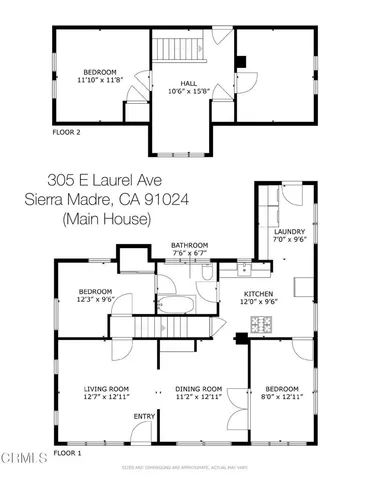 $1,400,000 | 305 East Laurel Avenue, Sierra Madre, CA 91024
