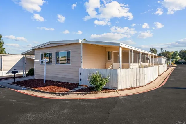 a view of a house with a patio
