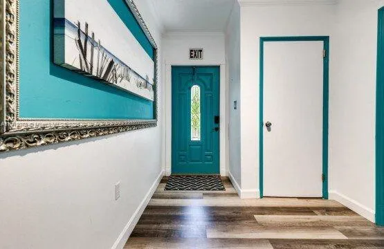 a view of a entryway door of the house