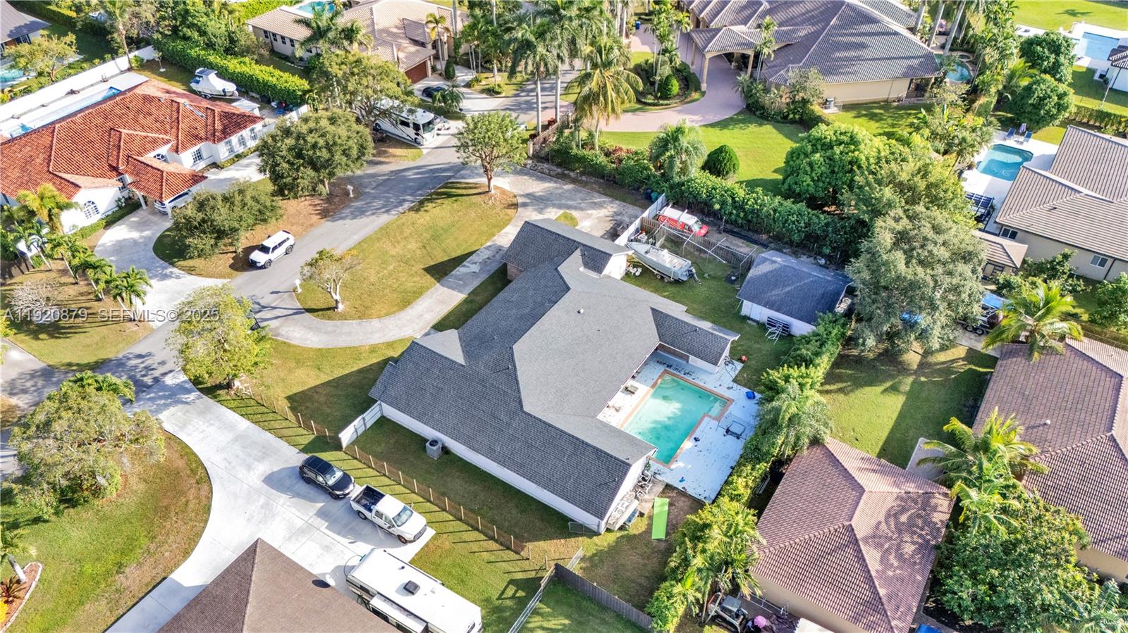 29472 Southwest 193rd Court Homestead, FL 33030 - Photo 43 of 44 an aerial view of residential house with outdoor space and swimming pool