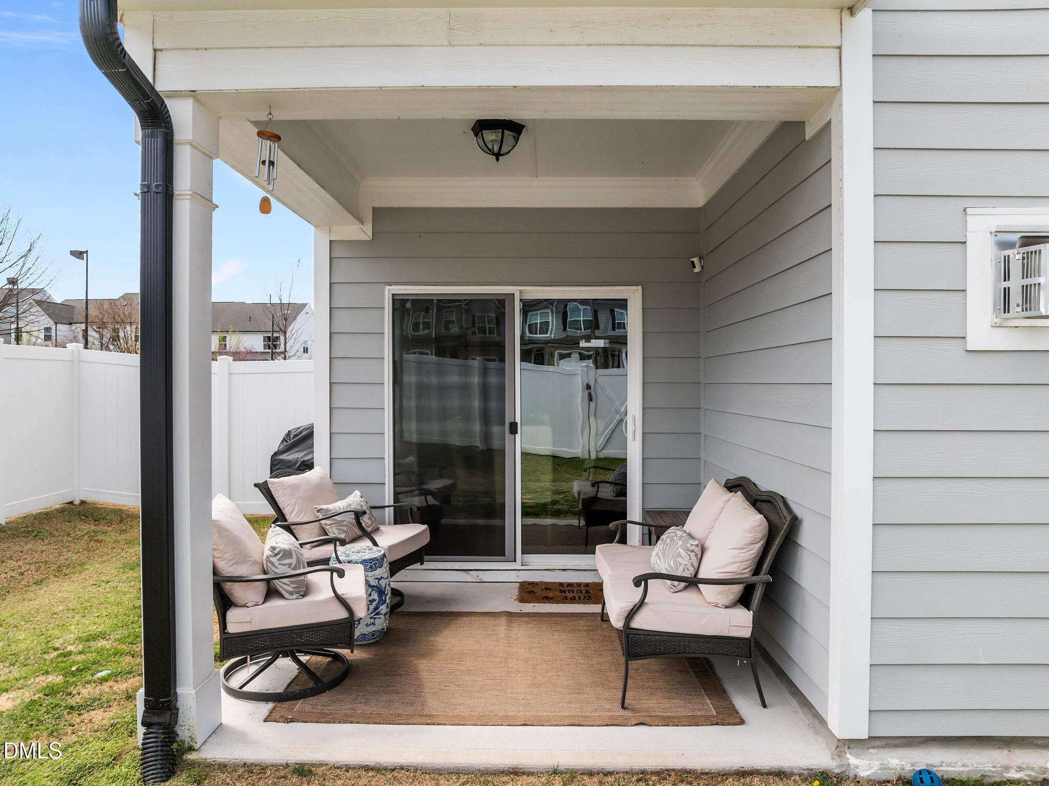 1000 Heartstone Way Durham, NC 27713 - Photo 33 of 43 a building outdoor space with patio furniture and potted plants