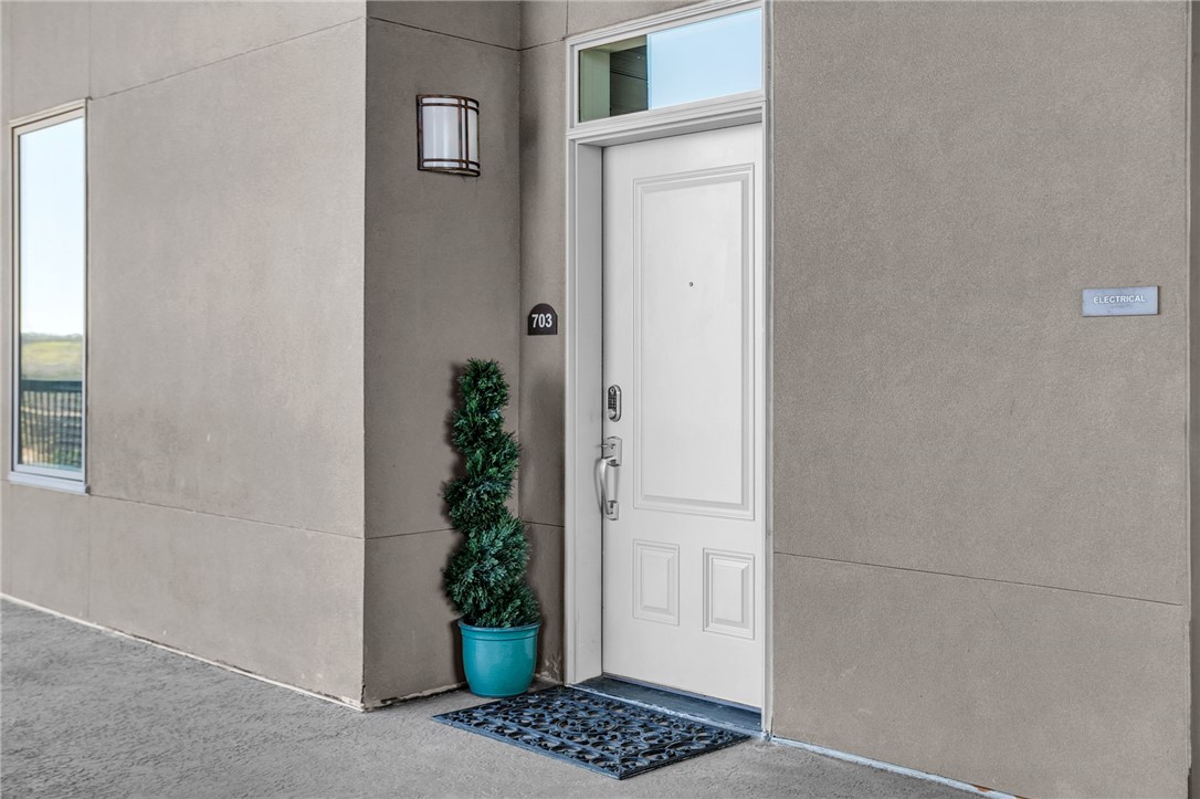 703 Watermarke Lane Anderson, SC 29625 - Photo 3 of 49 This inviting entrance features a transom window and a sturdy panel door.