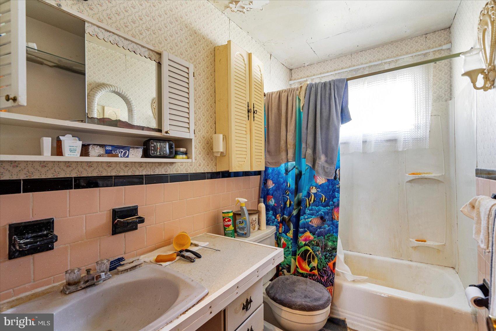 8368 Old Philadelphia Road Baltimore, MD 21237 - Photo 22 of 29 a bathroom with a sink a toilet and a mirror