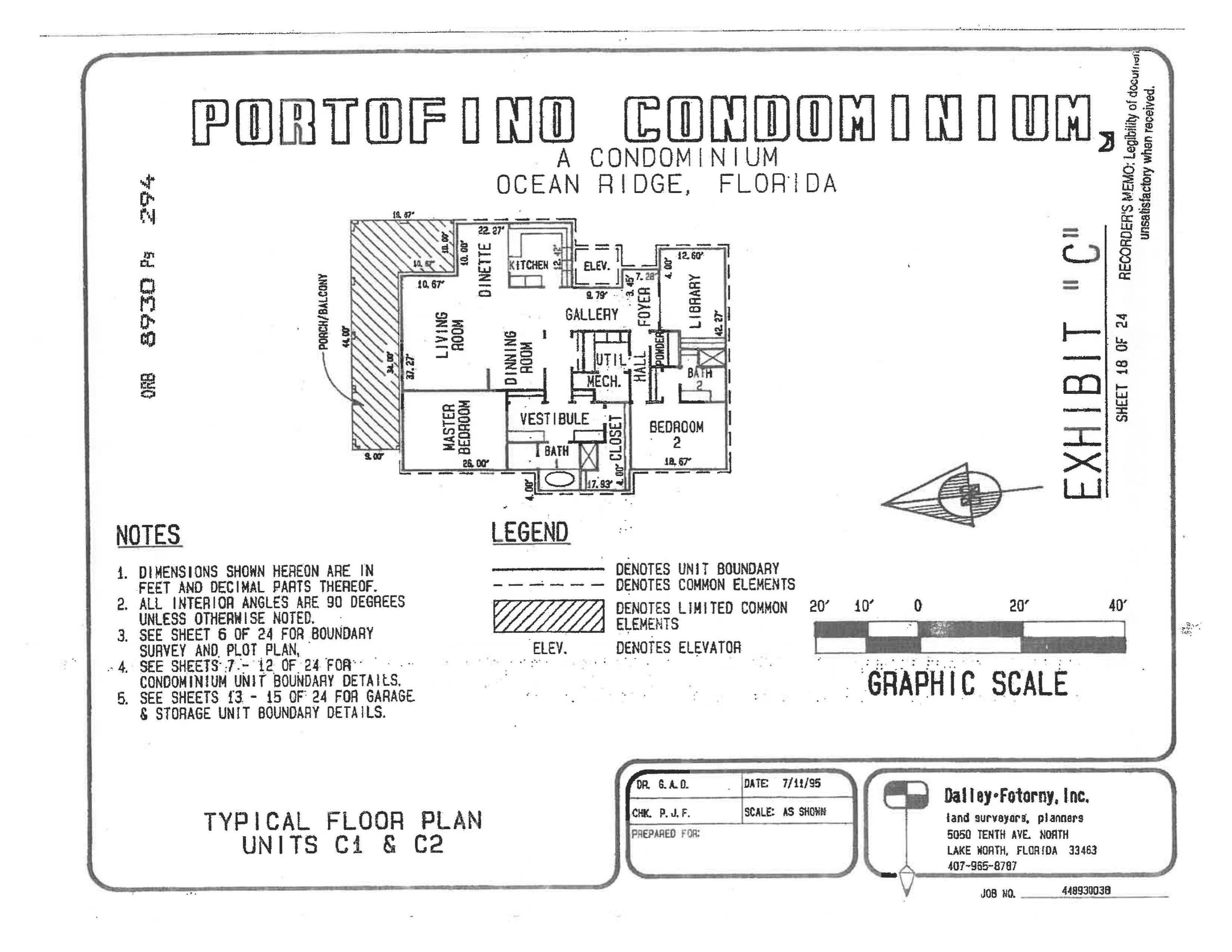 5827 North Ocean Boulevard, Unit C1 Ocean Ridge, FL 33435 - Photo 35 of 35 5827 N Ocean Floorplan