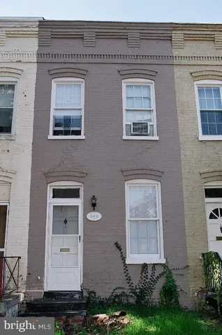 a front view of a house