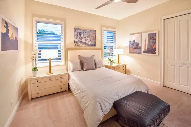 a view of a backyard with potted plants