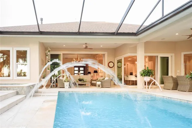 a view of lake with mountain