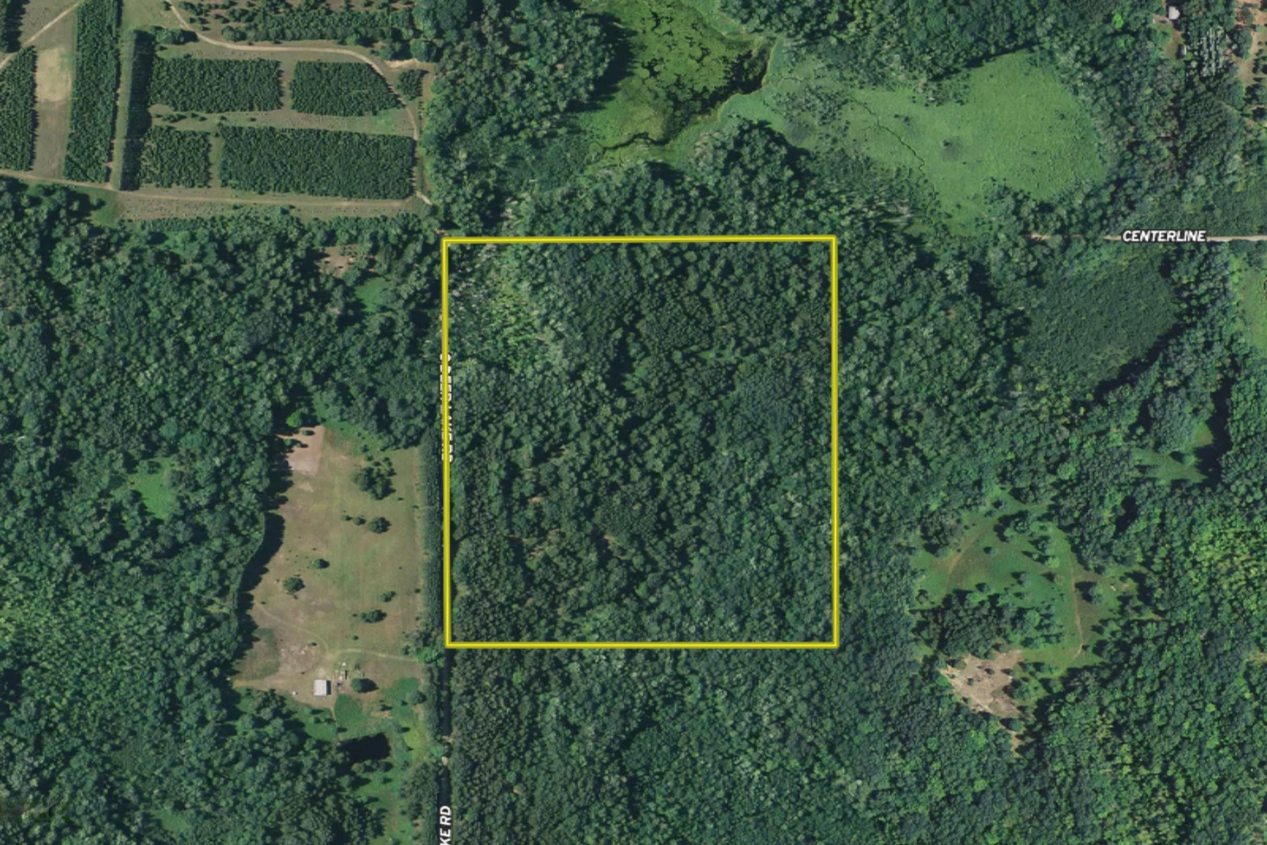 V/l Center Line Road Reed City, MI 49677 - Photo 16 of 18 Ryskamp Lake 40 Aerial 1
