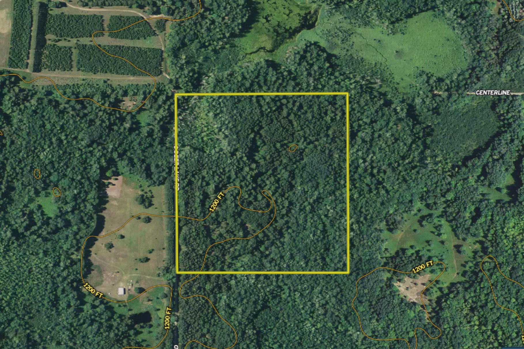 V/l Center Line Road Reed City, MI 49677 - Photo 18 of 18 Ryskamp Lake 40 Aerial 3