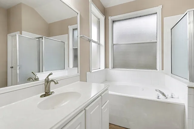 a view of a livingroom with a flat screen tv