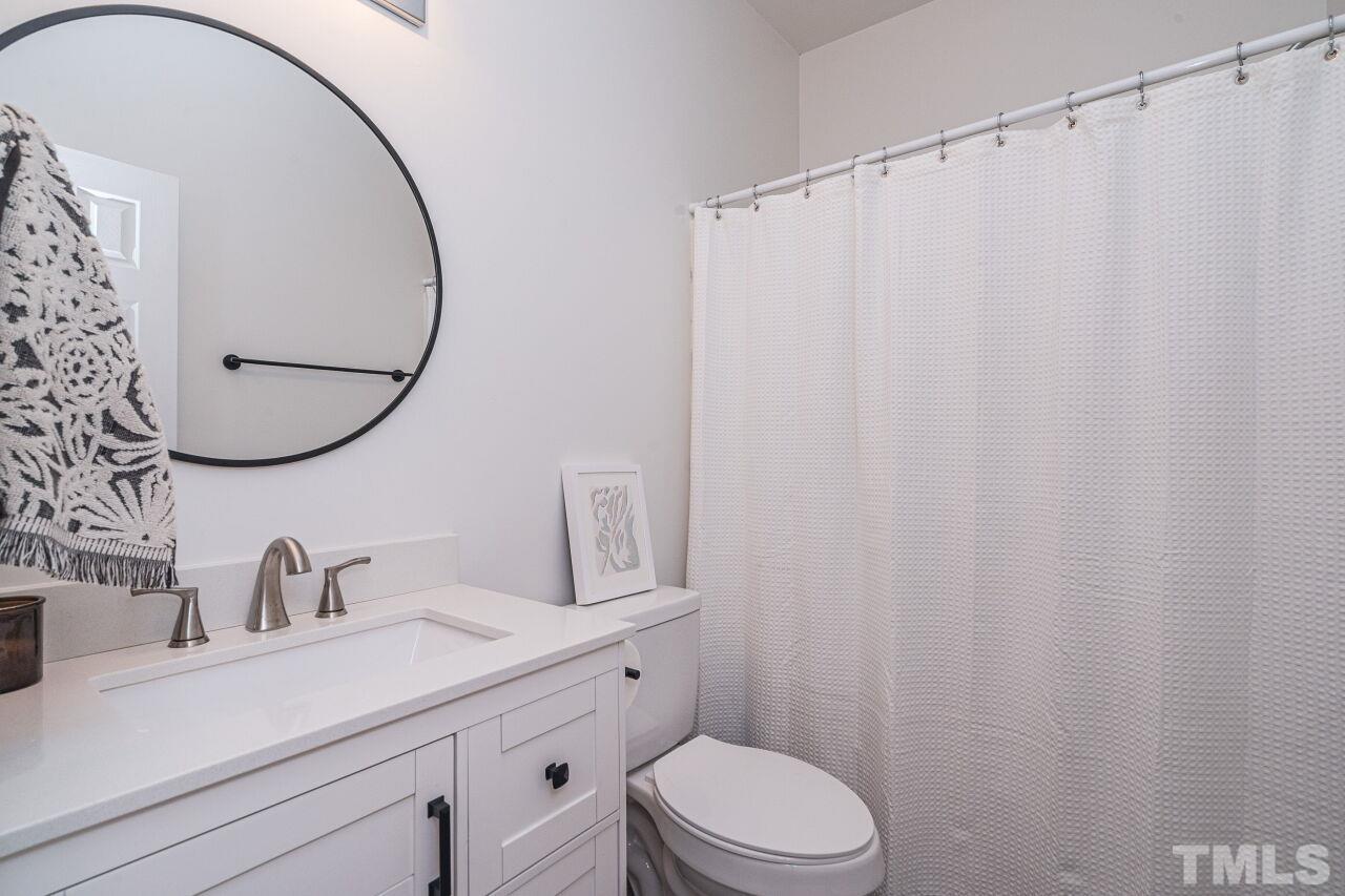 3008 Agent Court Raleigh, NC 27603 - Photo 18 of 28 Wow! Check out this recently updated bath with new floors, vanity, paint, toilet and baseboards in 2021!