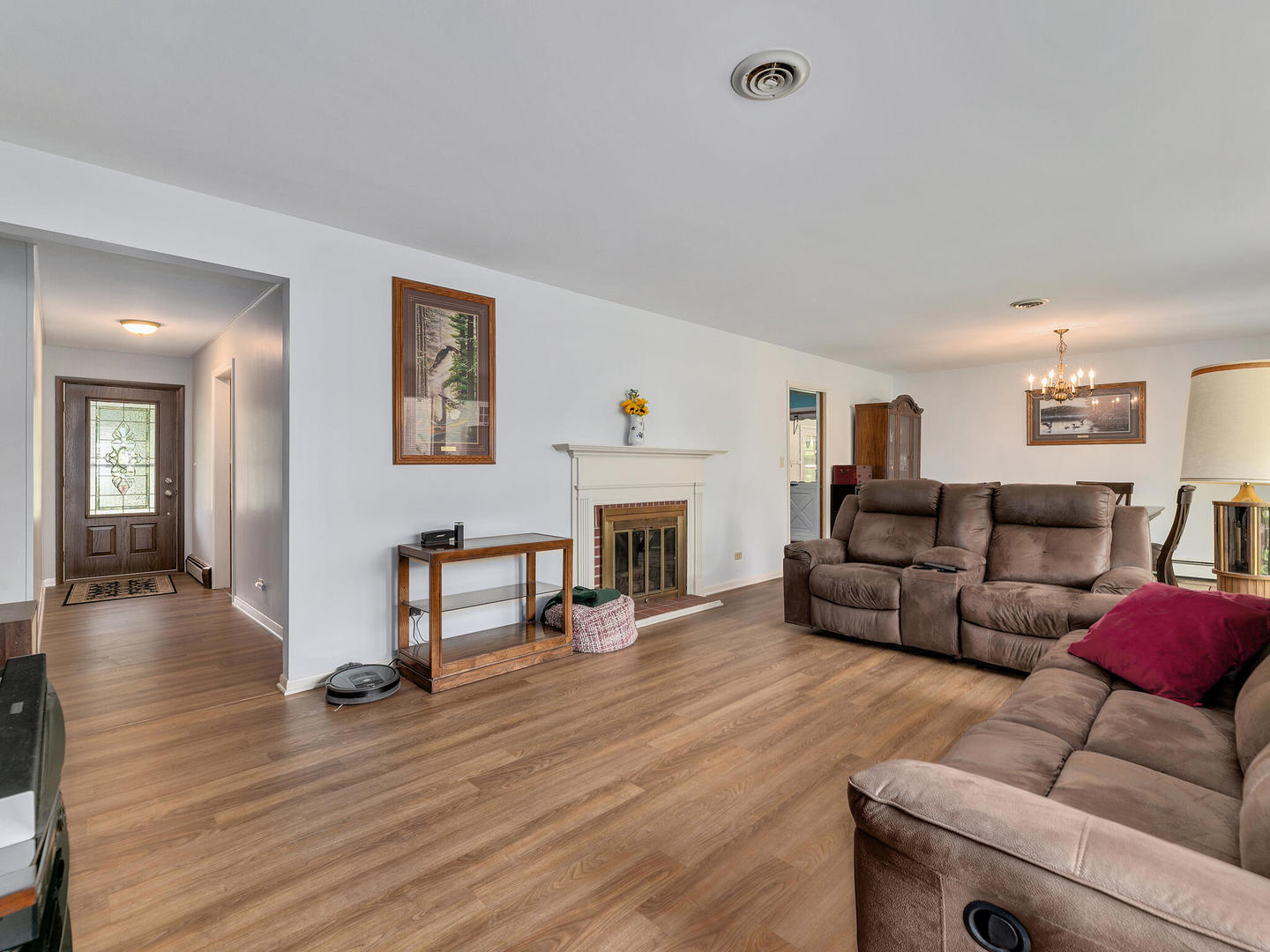 S374 Summit Drive Winfield, IL 60190 - Photo 2 of 17 a living room with furniture and a fireplace