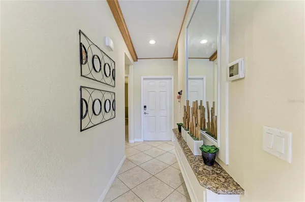 a view of an entryway door