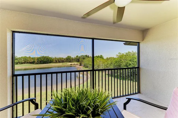 a view of a balcony