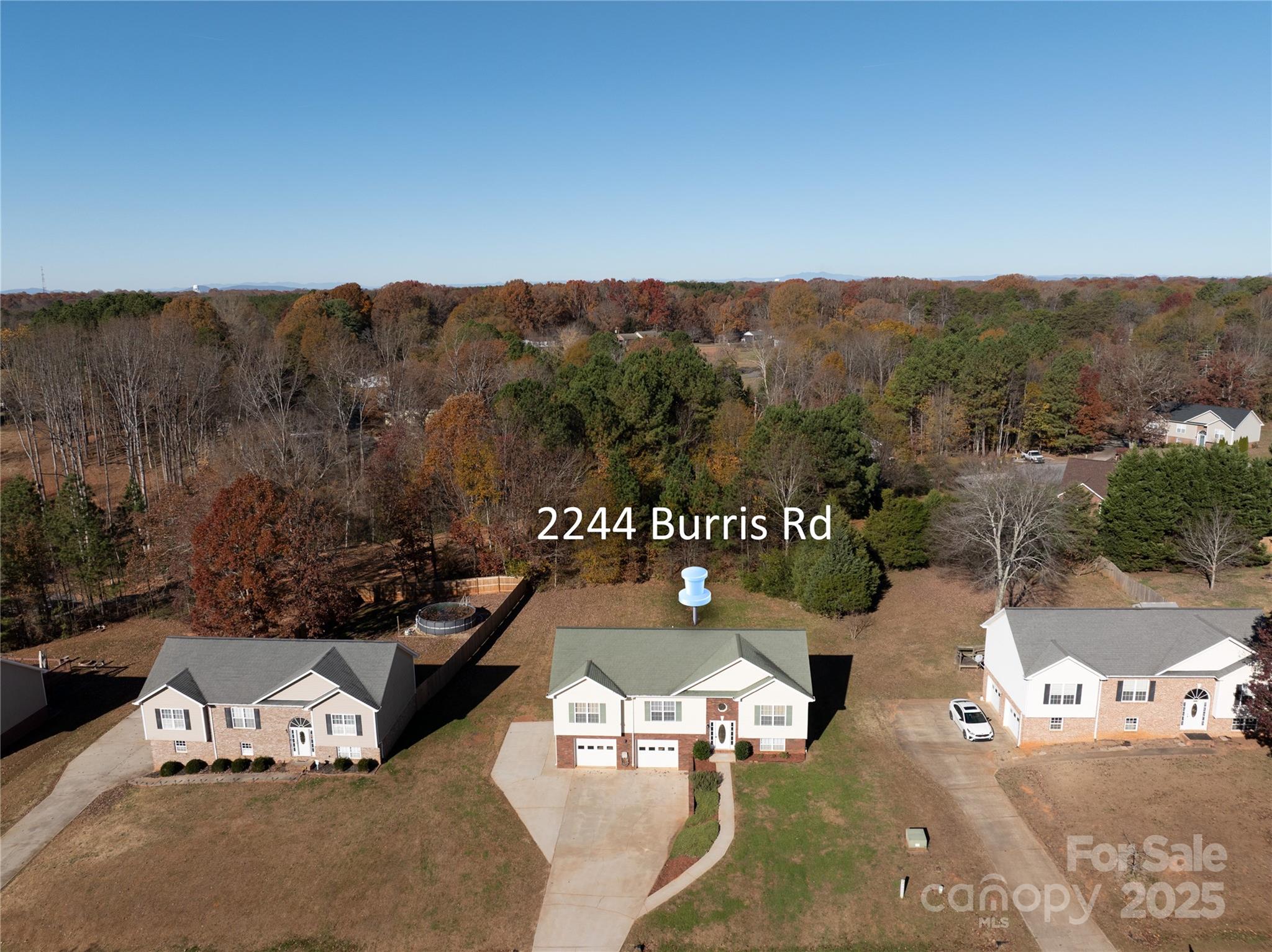 2244 Burris Road Conover, NC 28613 - Photo 35 of 38 an aerial view of a house with a yard