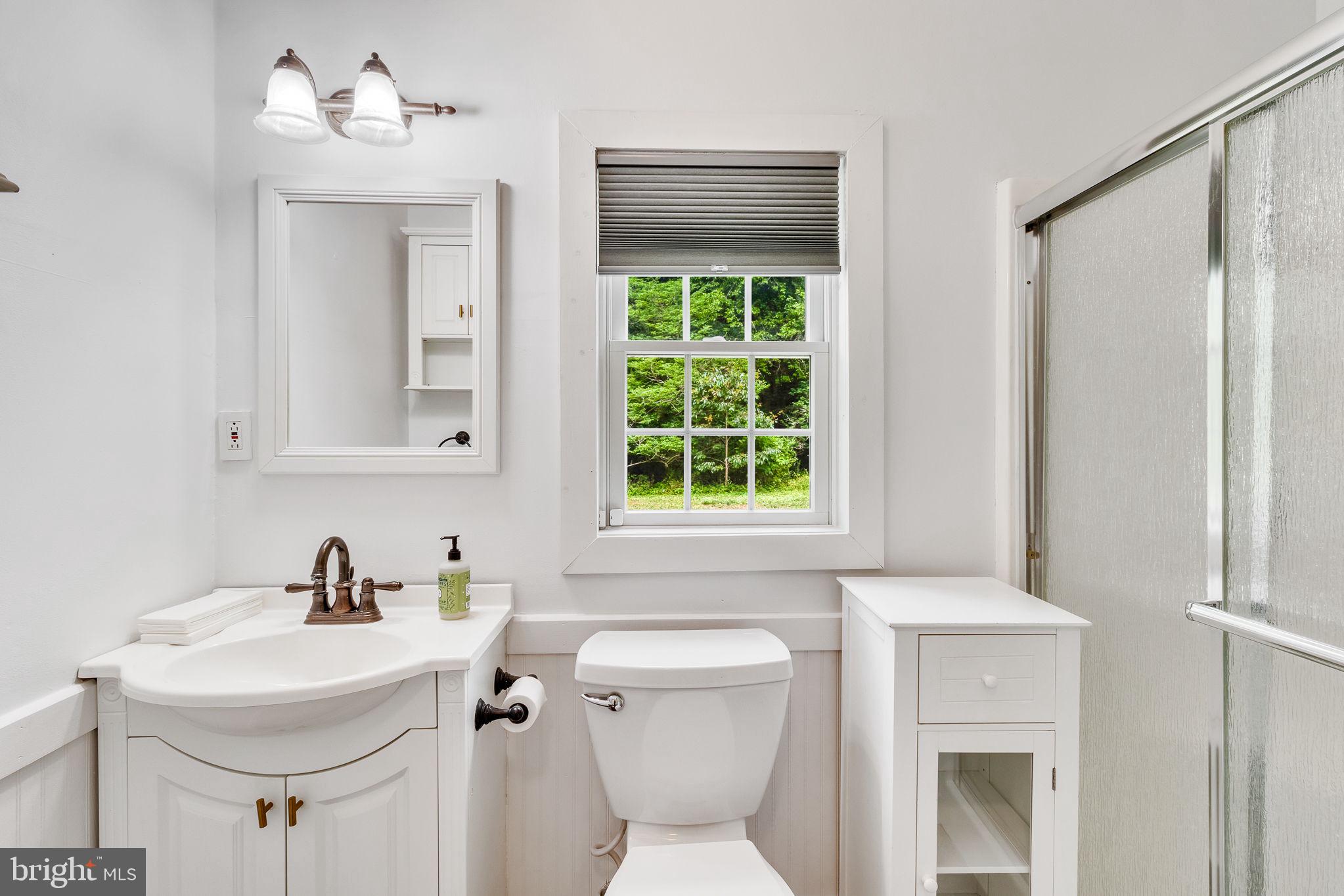3952 Irvington Road Irvington, VA 22480 - Photo 23 of 77 a bathroom with a sink a toilet and a mirror