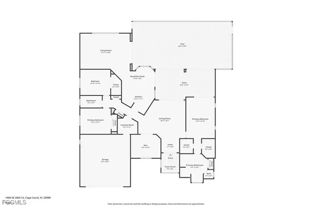 $649,900 | 1409 Southeast 20th Court, Cape Coral, FL 33990