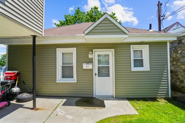 a front view of a house