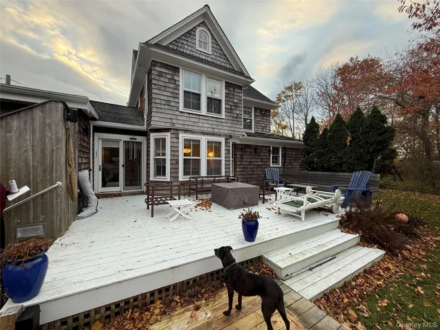 a view of a house with patio