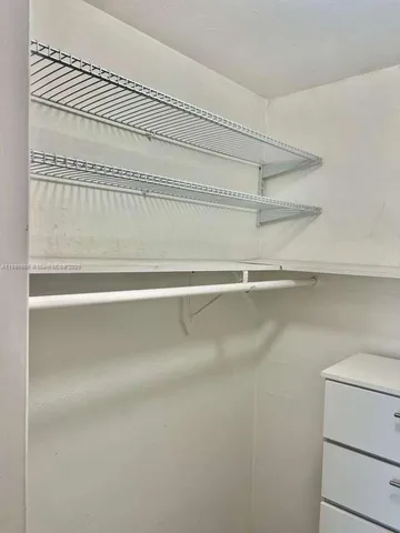 a close view of closet