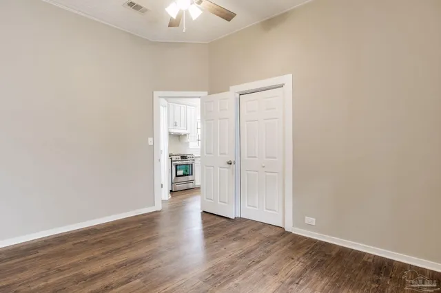 wooden floor in an empty room
