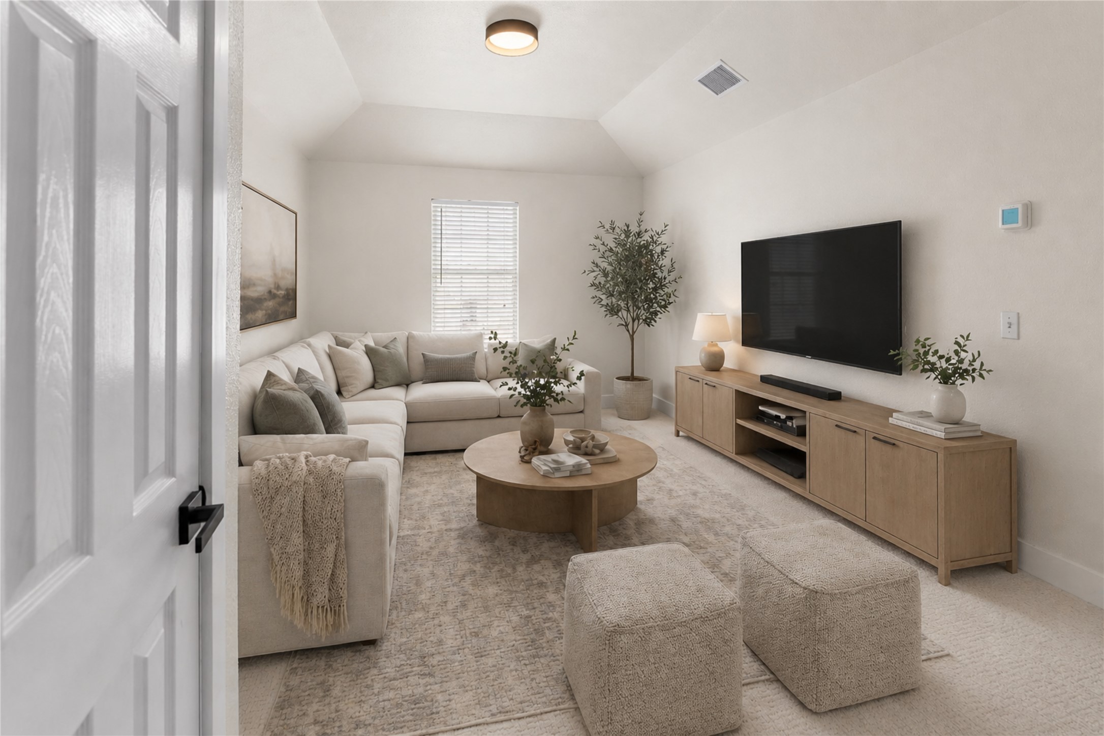 183 Musgrav Kyle, TX 78640 - Photo 8 of 24 a living room with furniture and a flat screen tv
