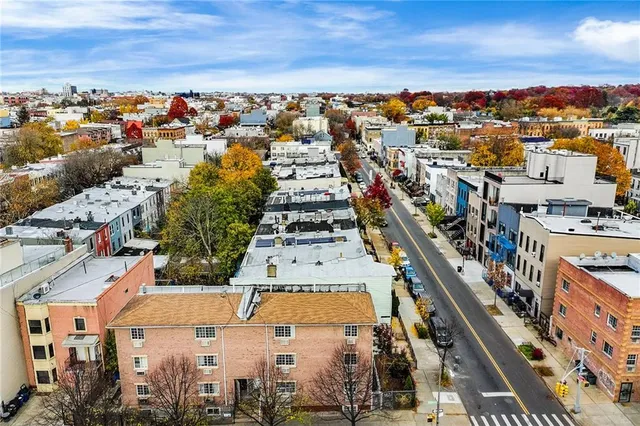 an aerial view of city