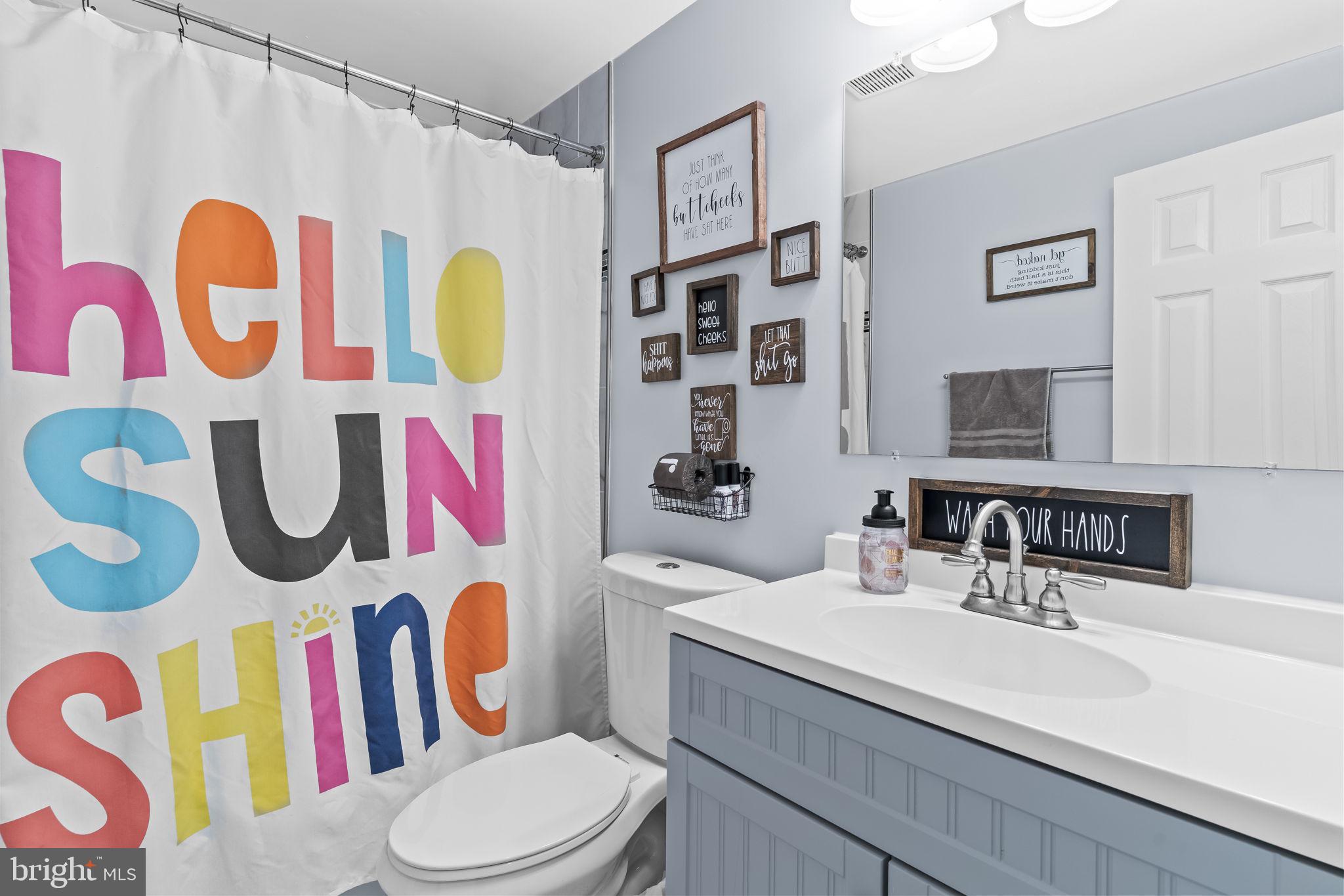 490 Clay Hammond Road Prince Frederick, MD 20678 - Photo 23 of 48 a bathroom with a sink vanity mirror and toilet