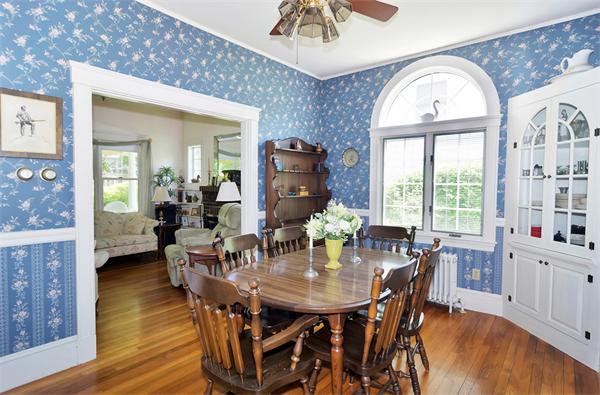 38 Middle Street Lexington, MA 02421 - Photo 10 of 30 a view of a dining room with furniture window and wooden floor