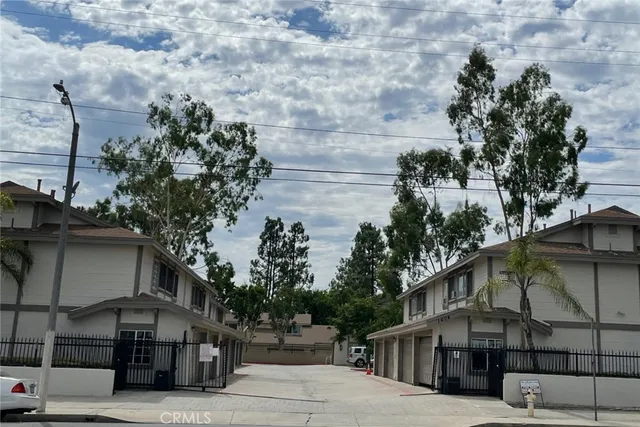 a street view along with residential houses